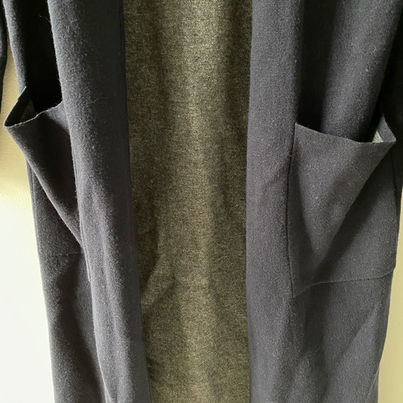 EUC Aritzia Lance long navy wool blend cardigan - Picture 6 of 13